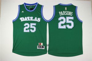 Maillot De Basket Dallas Mavericks Chandler Parsons 25 Tissus Sportif Fans Edition Vert